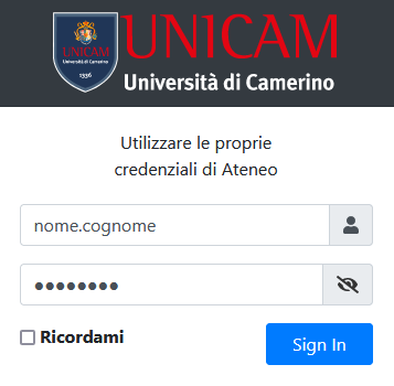 login form